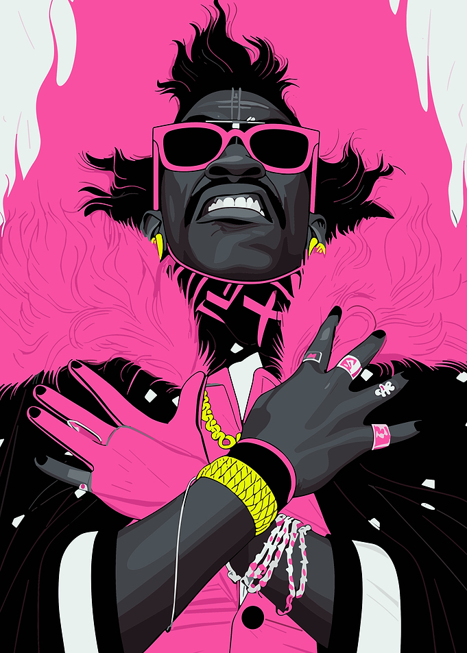 Stylized Mr. T Pop Art Portrait
