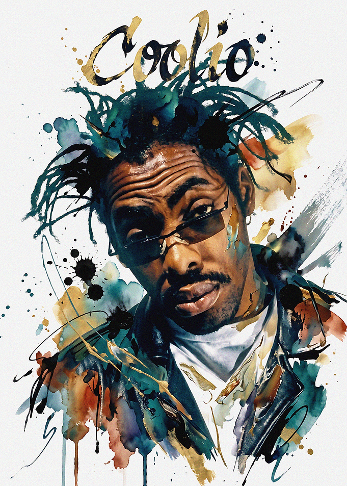 Coolio Portrait Art