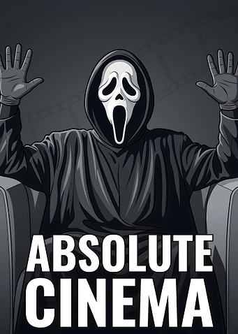 Absolute Cinema Ghostface Meme Art