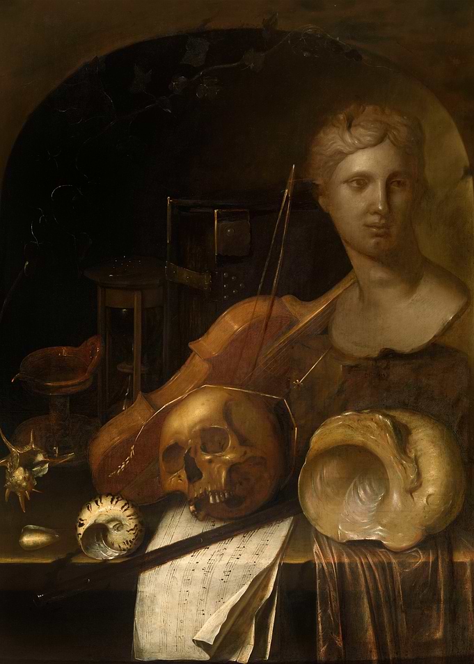 Vanitas Still Life with Skull
