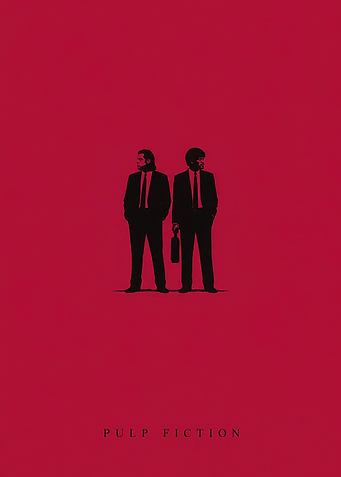Pulp Fiction Minimalist Movie Poster