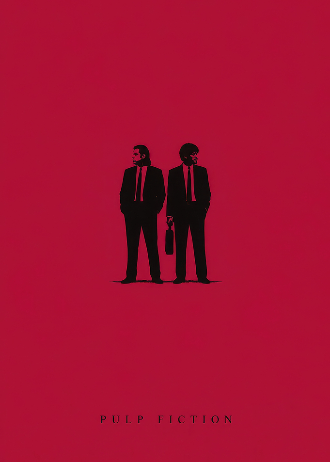 Pulp Fiction Minimalist Movie Poster