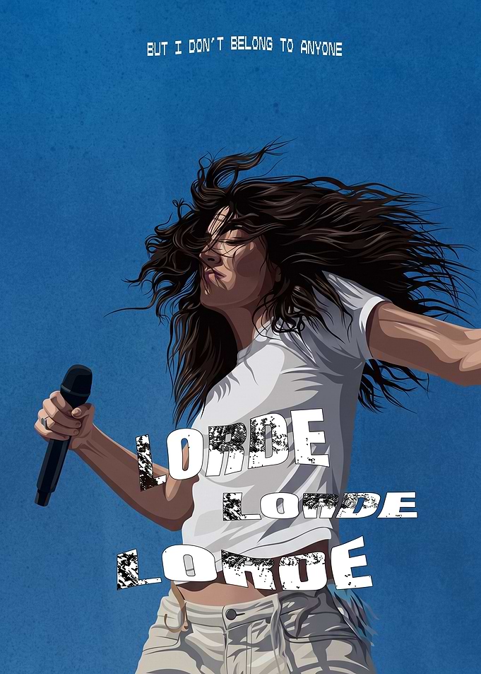 Lorde Concert Illustration Poster
