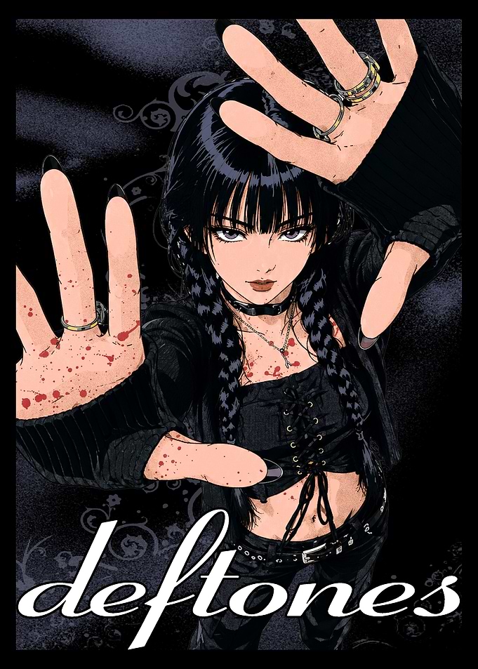 Deftones Goth Anime Girl