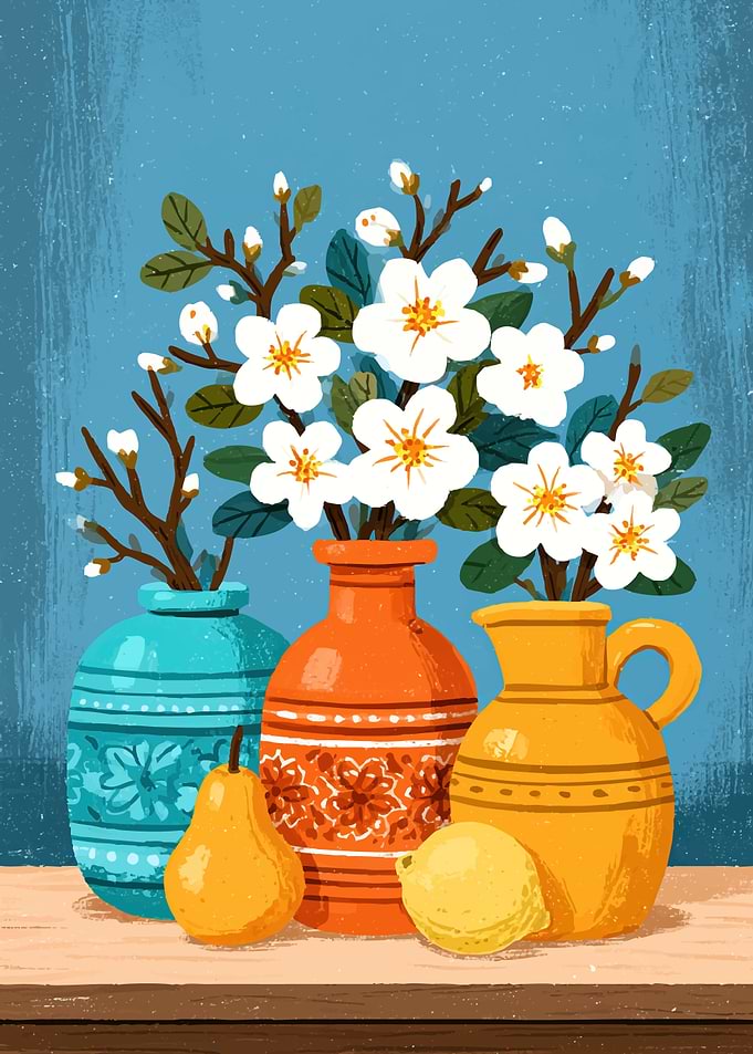 Still Life with Flowers and Fruit