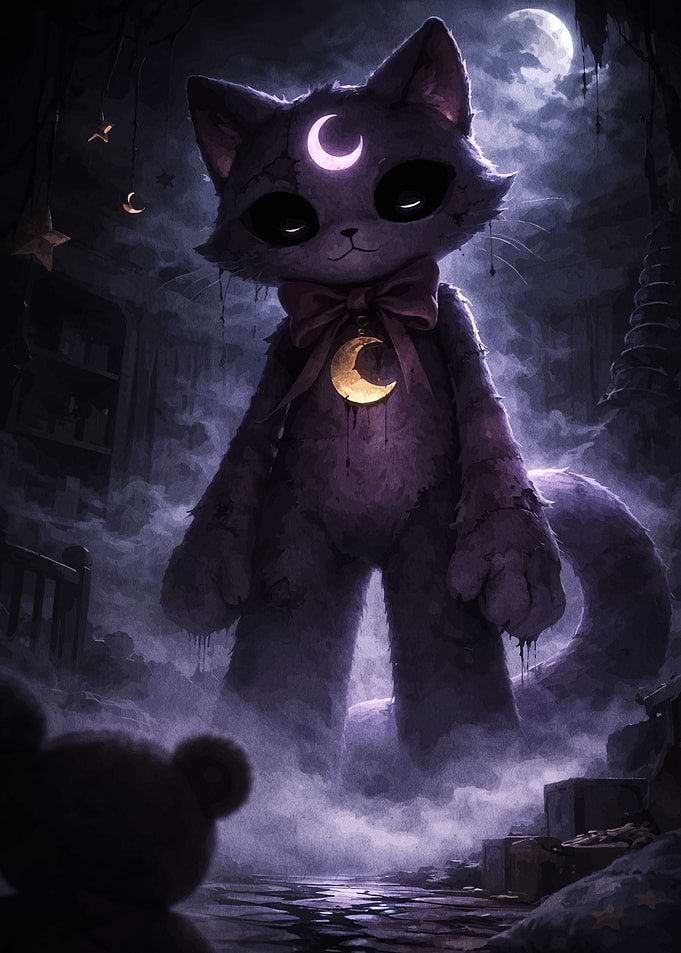 Giant Moon Cat Plushie