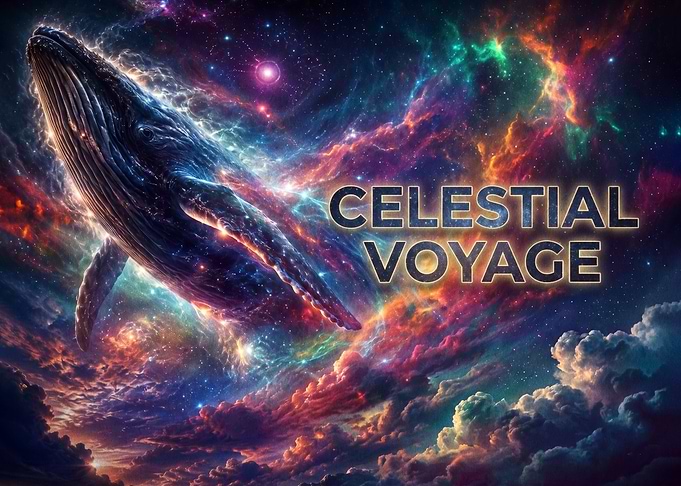 Celestial Voyage Cosmic Whale