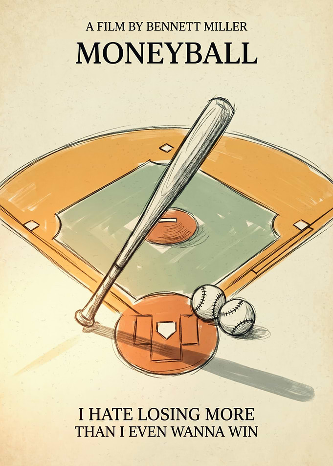 Moneyball Minimalist Movie Poster