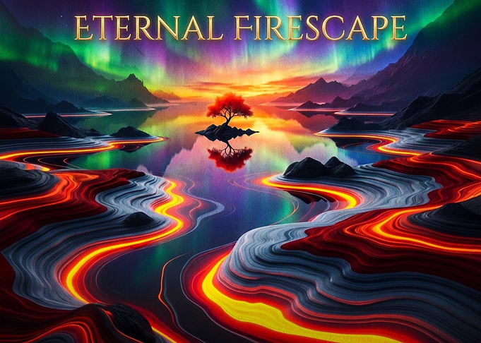 Eternal Firescape Surreal Landscape