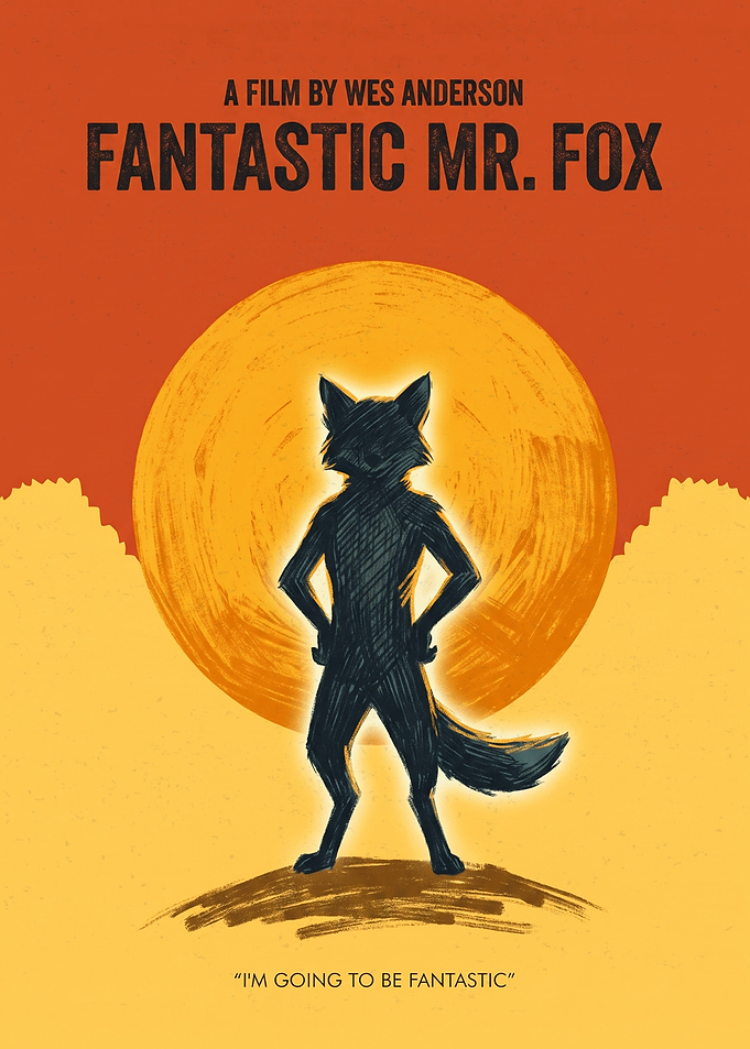 Fantastic Mr. Fox Minimalist Movie Poster