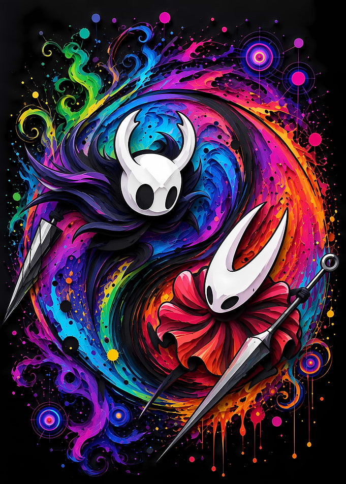 Hollow Knight and Hornet Yin Yang