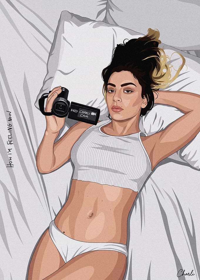 Charli XCX Album Cover Portrait Poster
