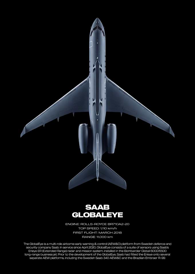 Saab GlobalEye Airborne Early Warning Aircraft