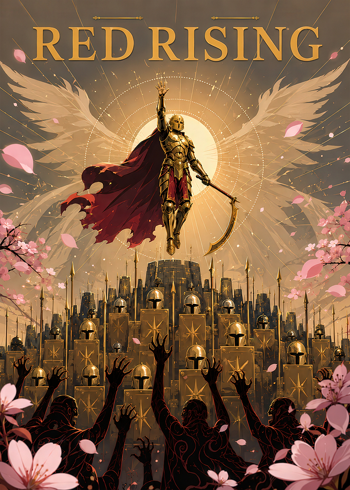 Red Rising Darrow Gold Armor Poster