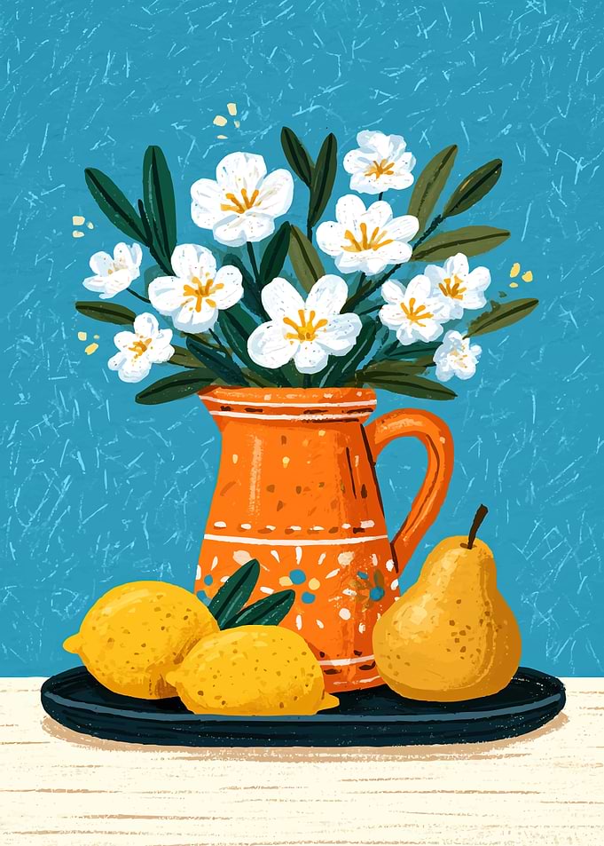 Still Life with Flowers and Fruit