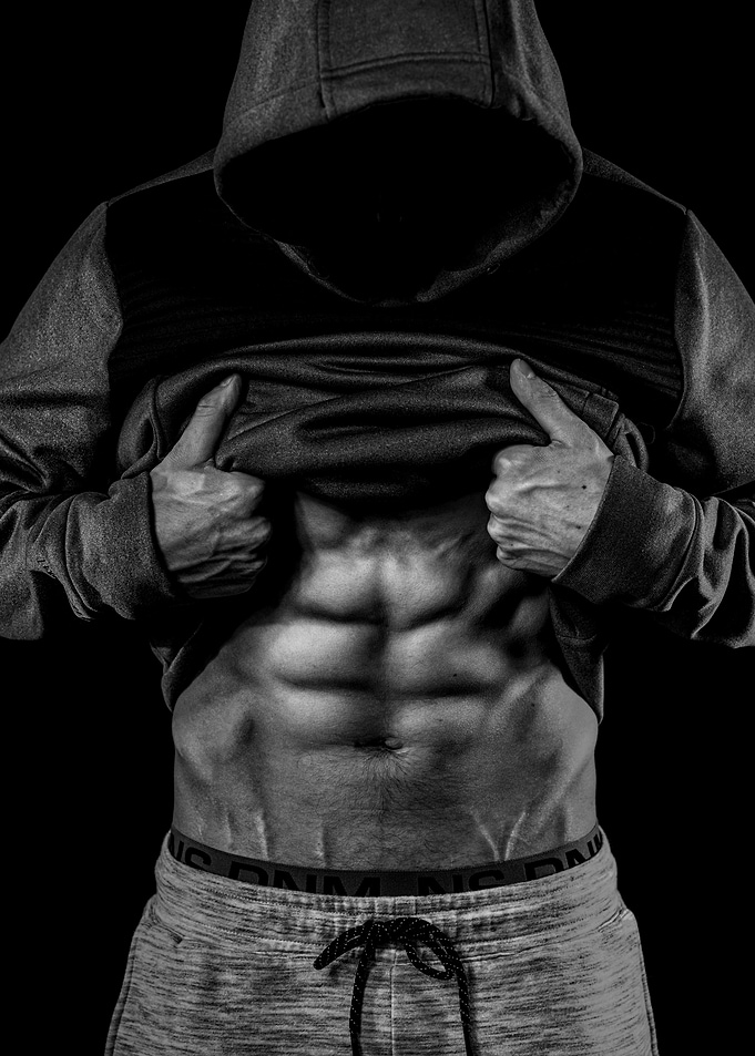 Muscular Man Lifting Hoodie