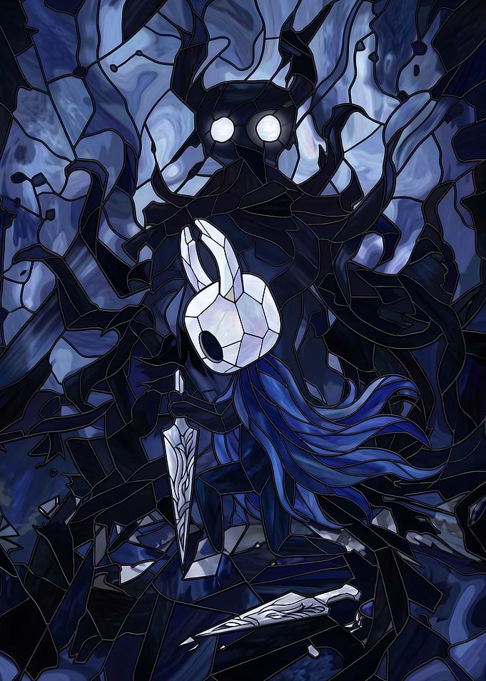 Hollow Knight Stained Glass Art