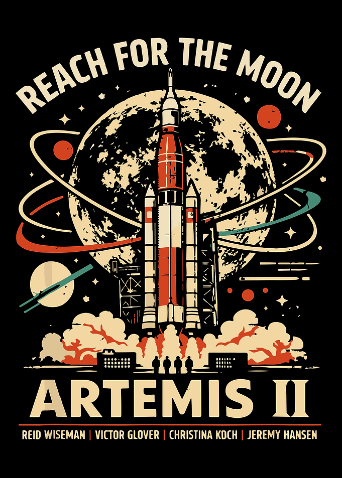 Artemis II Moon Mission Poster
