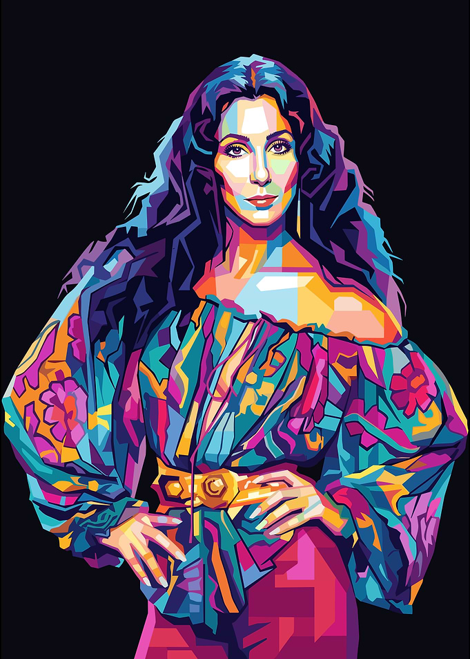 Pop Art Portrait of Cher