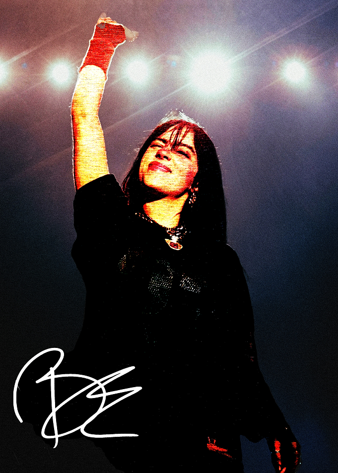 Billie Eilish Concert Performance Poster