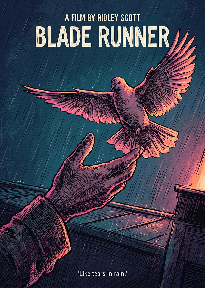 Blade Runner Tears in Rain Poster