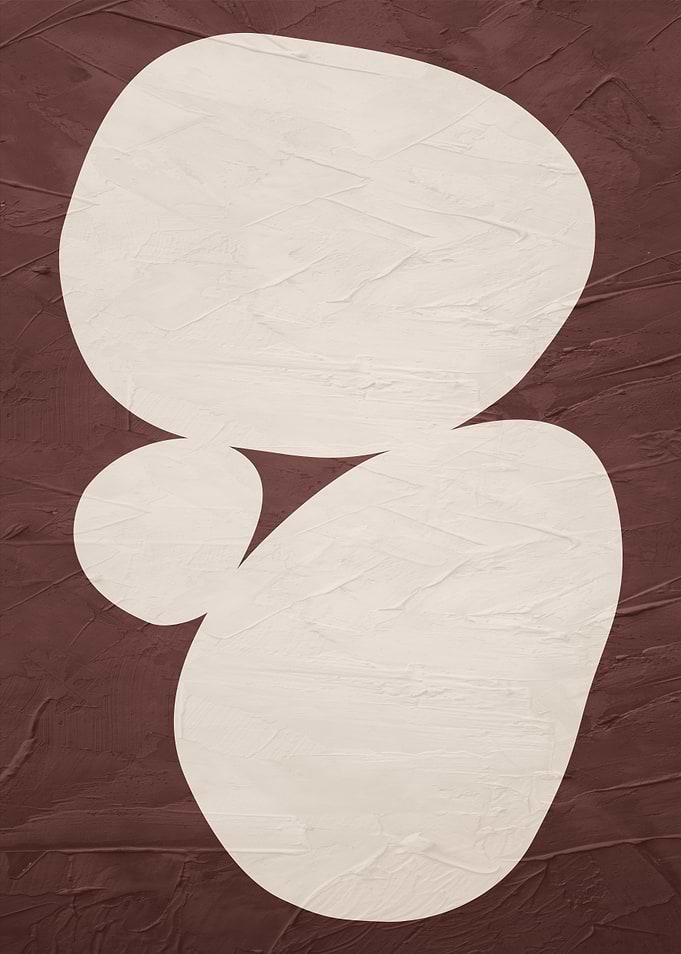Abstract Organic Shapes in Earth Tones