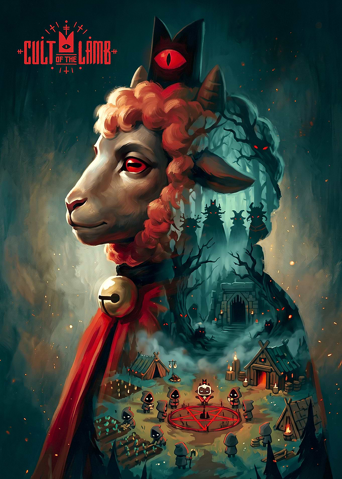 Cult of the Lamb Game Poster