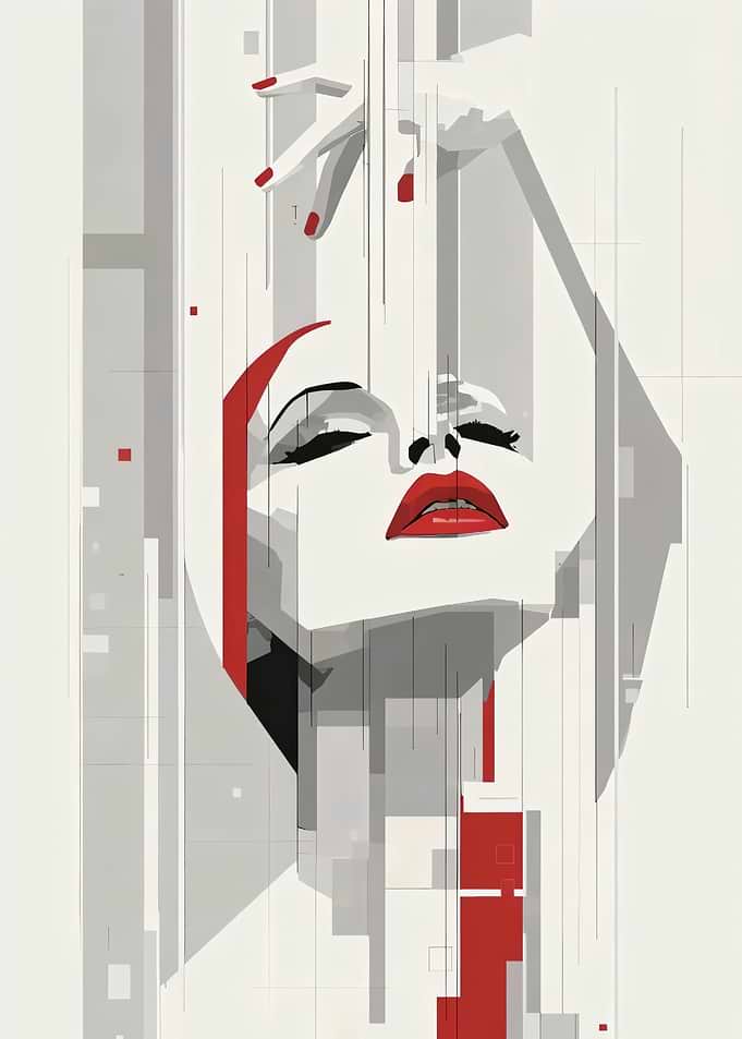 Abstract Marilyn Monroe Pop Art Portrait