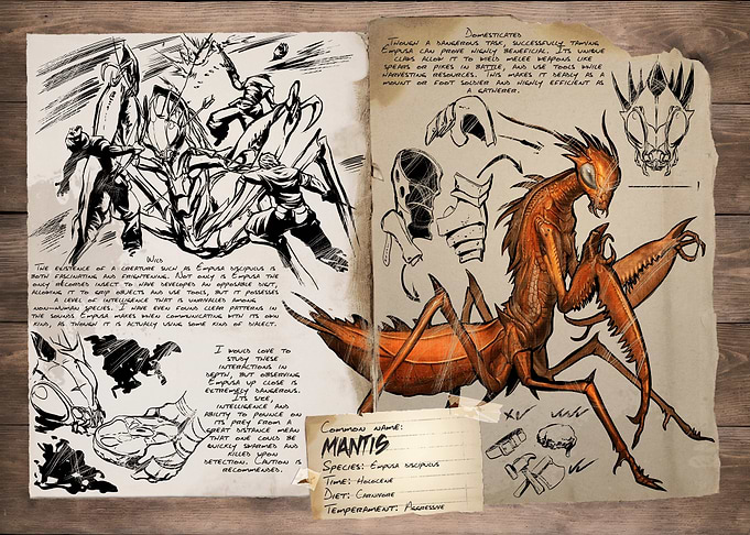 ARK Survival Evolved Mantis Dossier