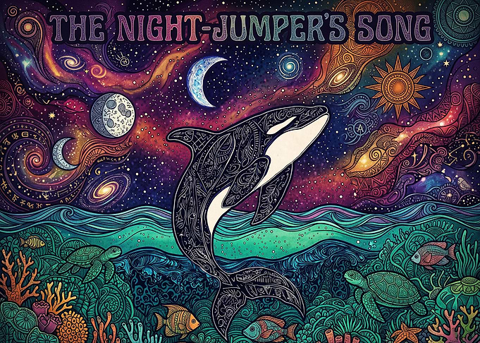 The Night-Jumper's Song Psychedelic Orca Art