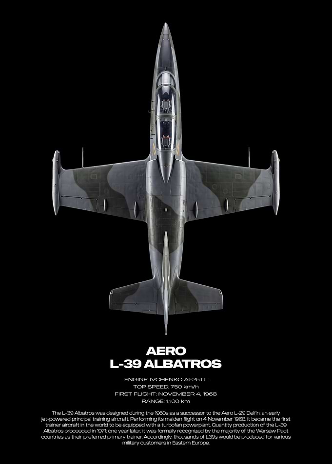 Aero L-39 Albatross Technical Poster