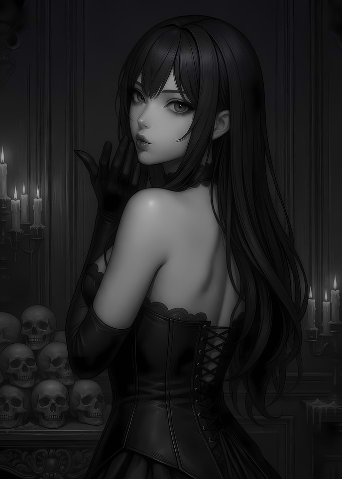 Cute Gothic Anime Girl