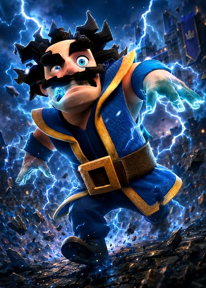 Electro Wizard Clash Royale Character