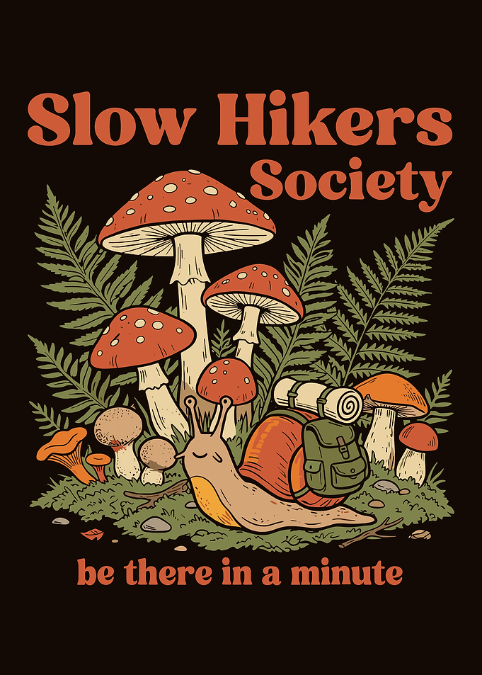 Slow Hikers Society Snail Illustration