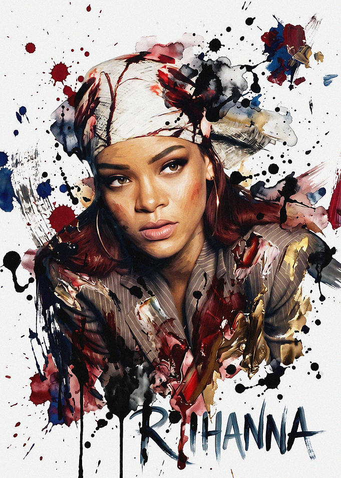 Rihanna Artistic Portrait