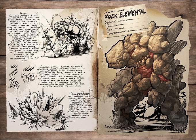 ARK Survival Evolved Rock Elemental Dossier