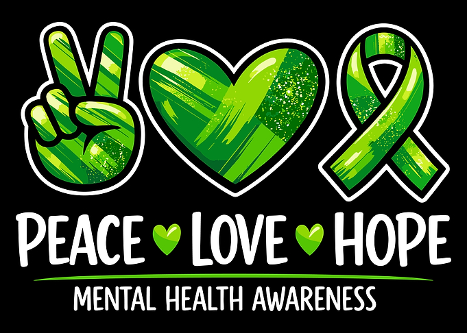 Mental Health Awareness Peace Love Hope