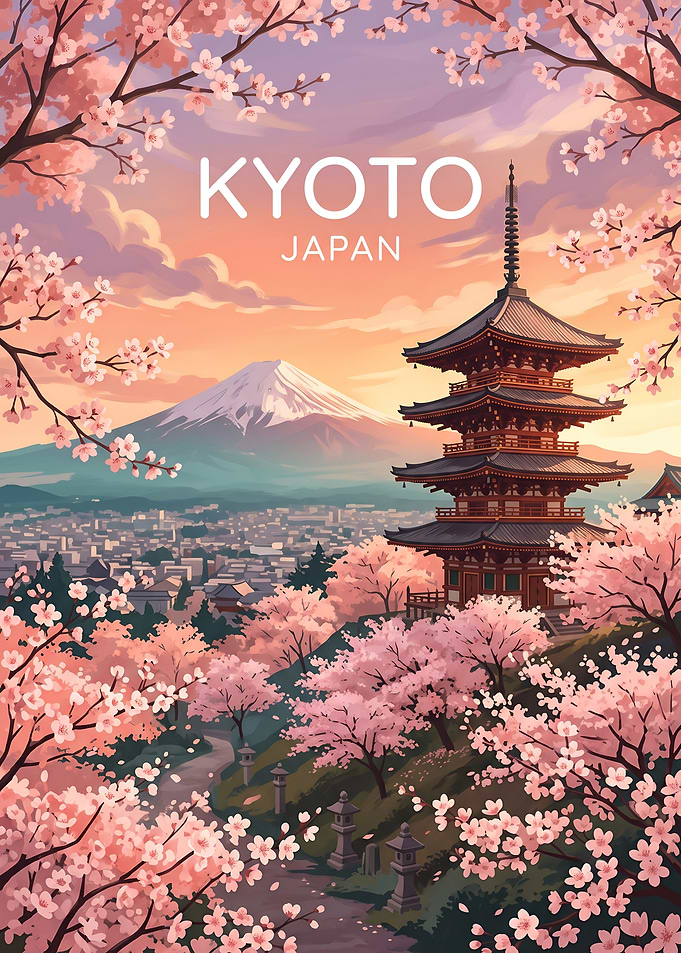 Peaceful Kyoto Cherry Blossom Sanctuary