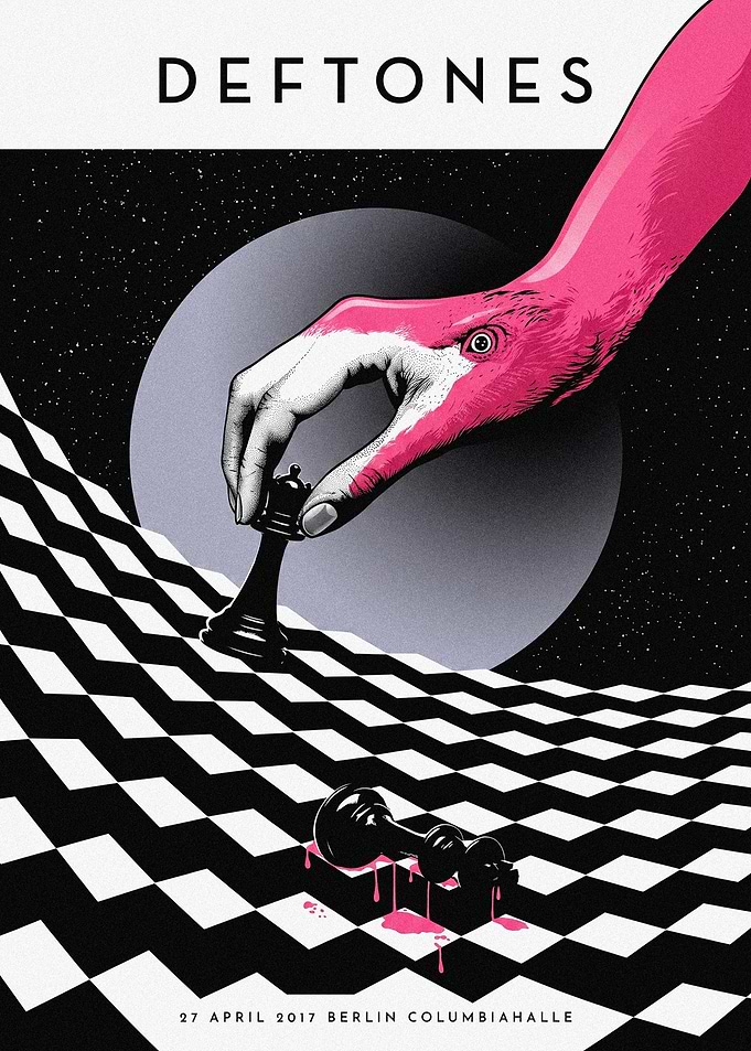 Deftones Berlin Concert Poster