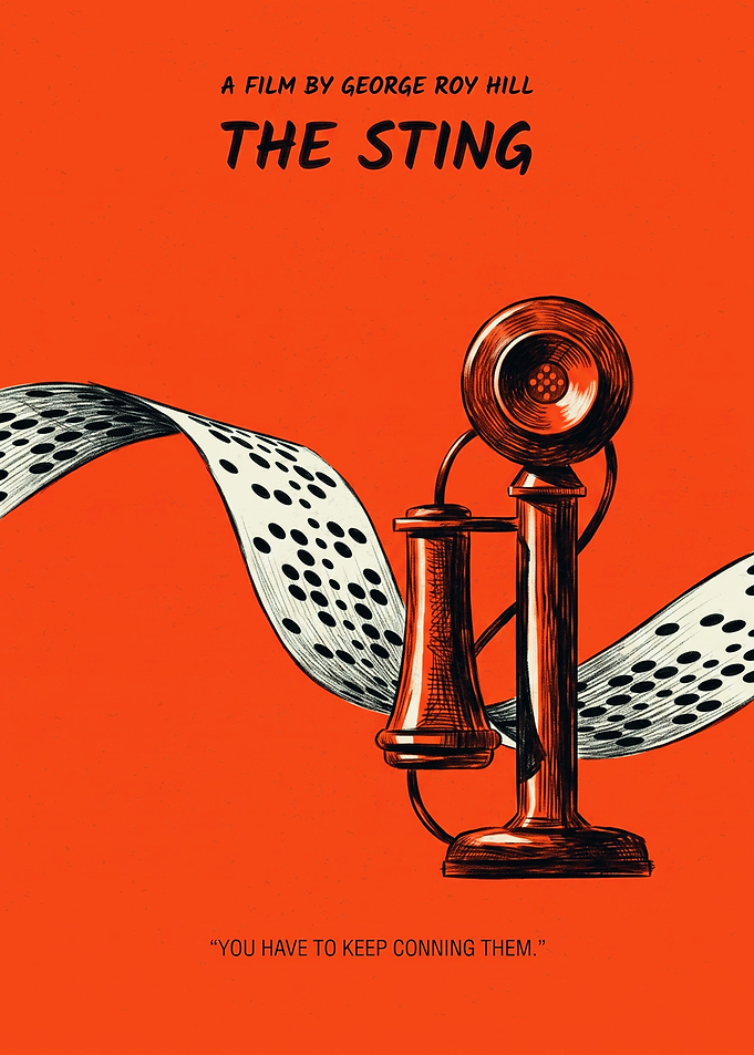 The Sting Minimalist Movie Poster