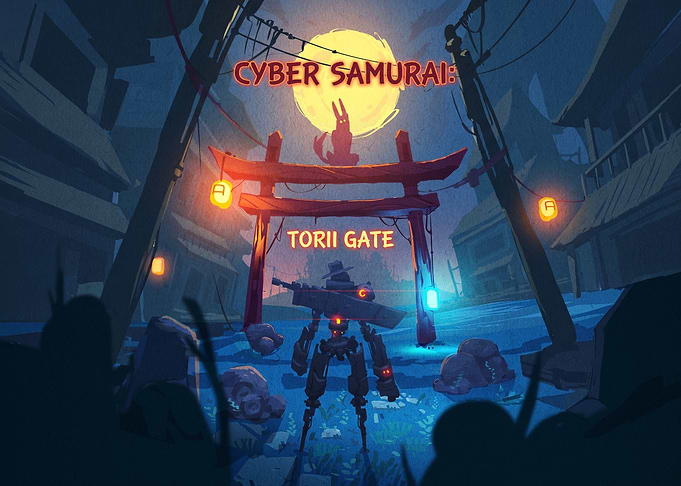 Cyber Samurai at Torii Gate