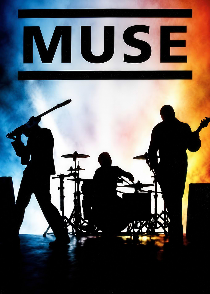 Muse Band Silhouette Poster