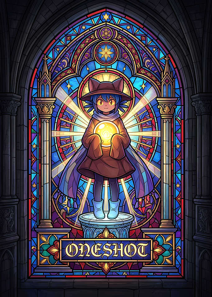 OneShot Niko Stained Glass Art