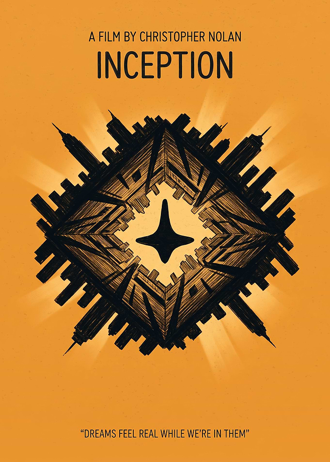 Inception Minimalist Movie Poster