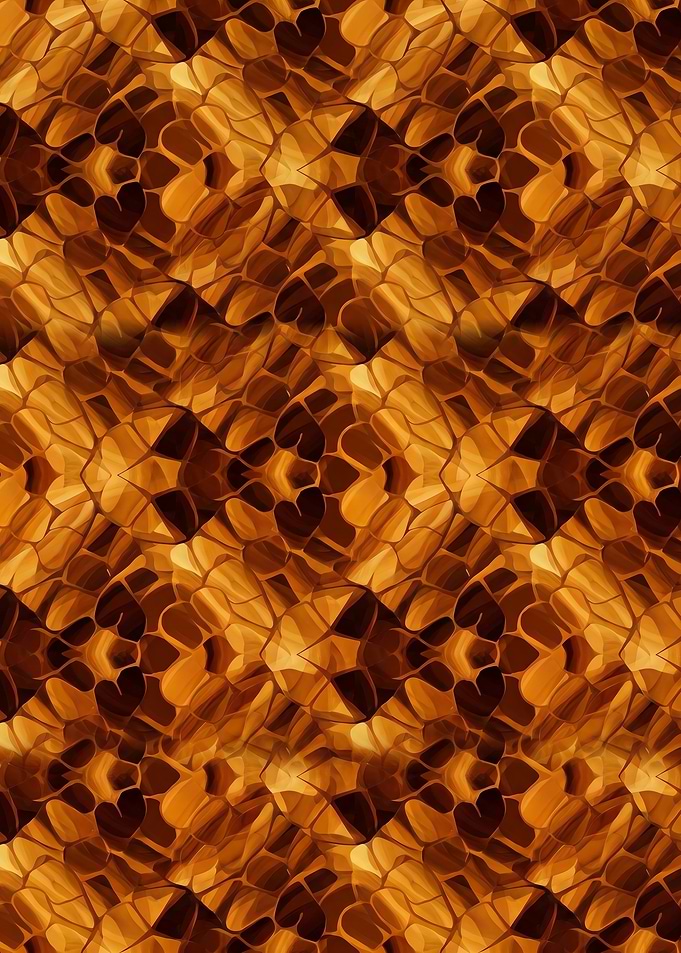 Colorful brown, orange and yellow tortoise shell seamless pattern cute design cool graphic