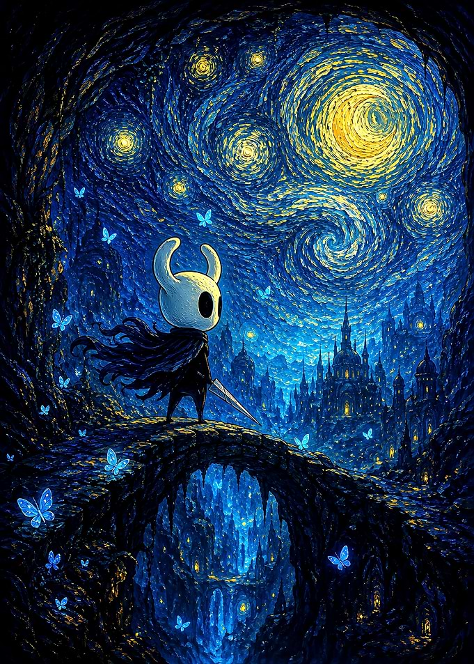 Hollow Knight Starry Night Mashup