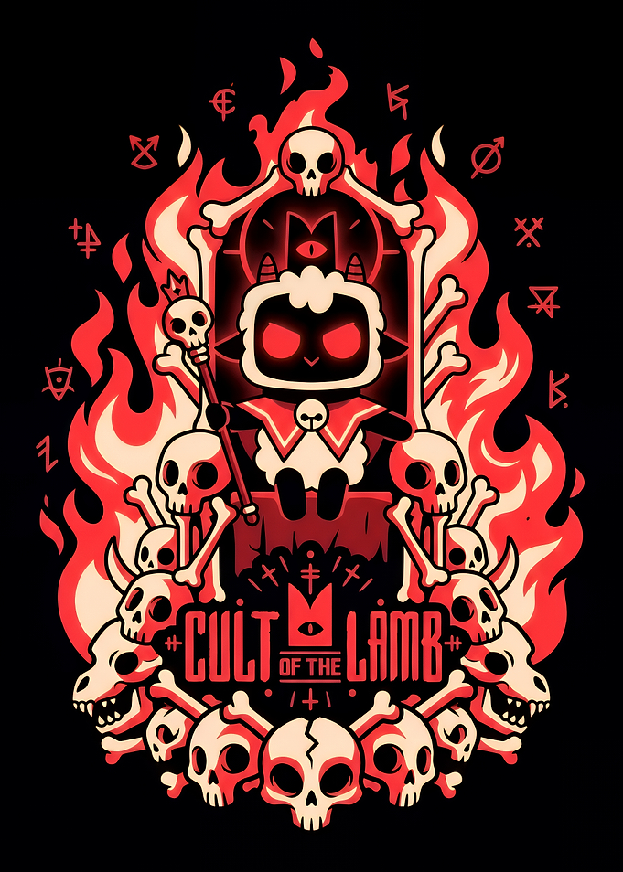 Cult of the Lamb Throne Illustration