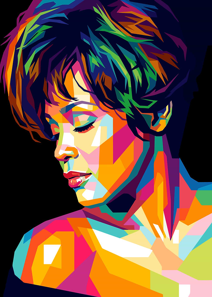 Whitney Houston Pop Art