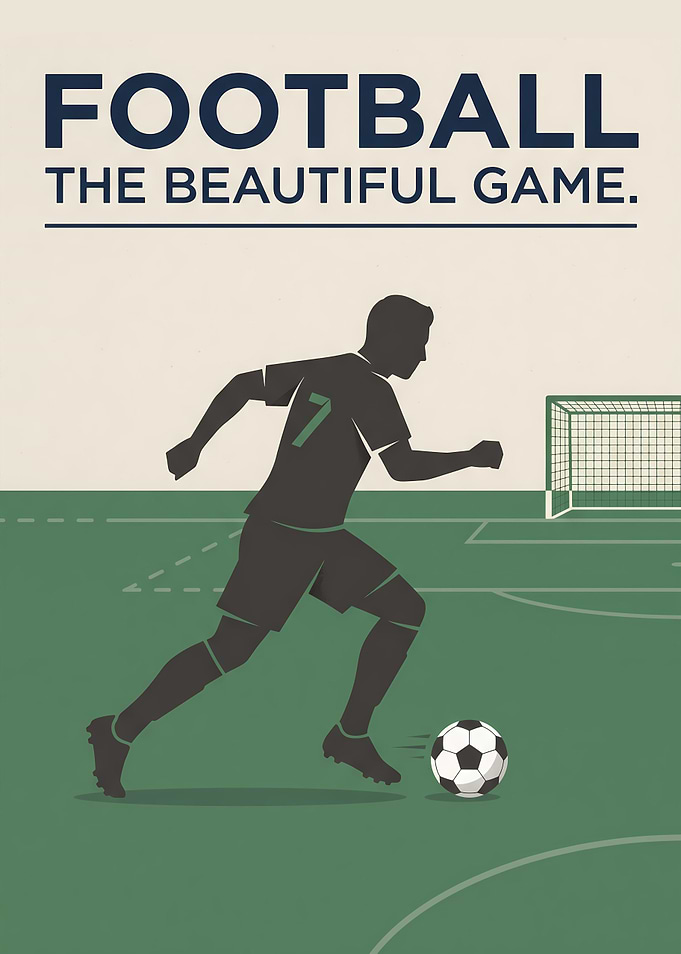 Football The Beautiful Game Poster