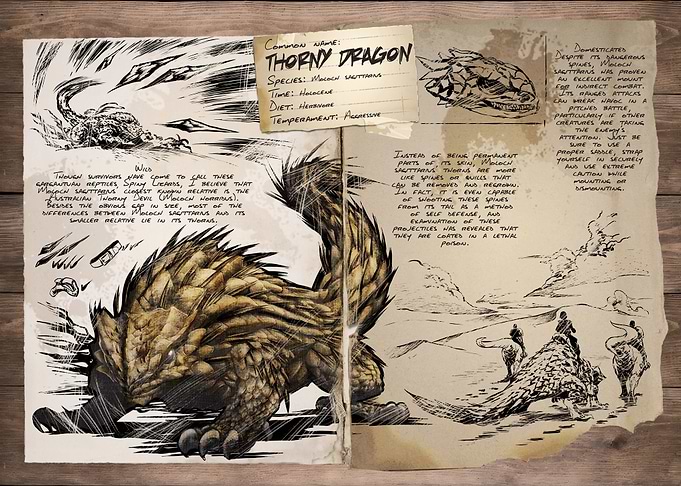 ARK Survival Evolved Thorny Dragon Dossier